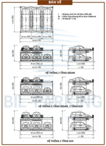 bản vẽ bãi đỗ xe tự động xếp hình