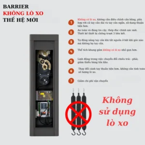 barie tự động IDS 228 không lò xo