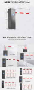 các loại tay cần barie ids 228