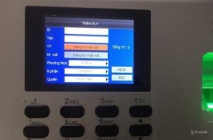 cách lấy dấu vân tay máy chấm công