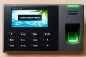 Lỗi máy chấm công bị khóa bàn phím, báo lỗi Authentication Failure