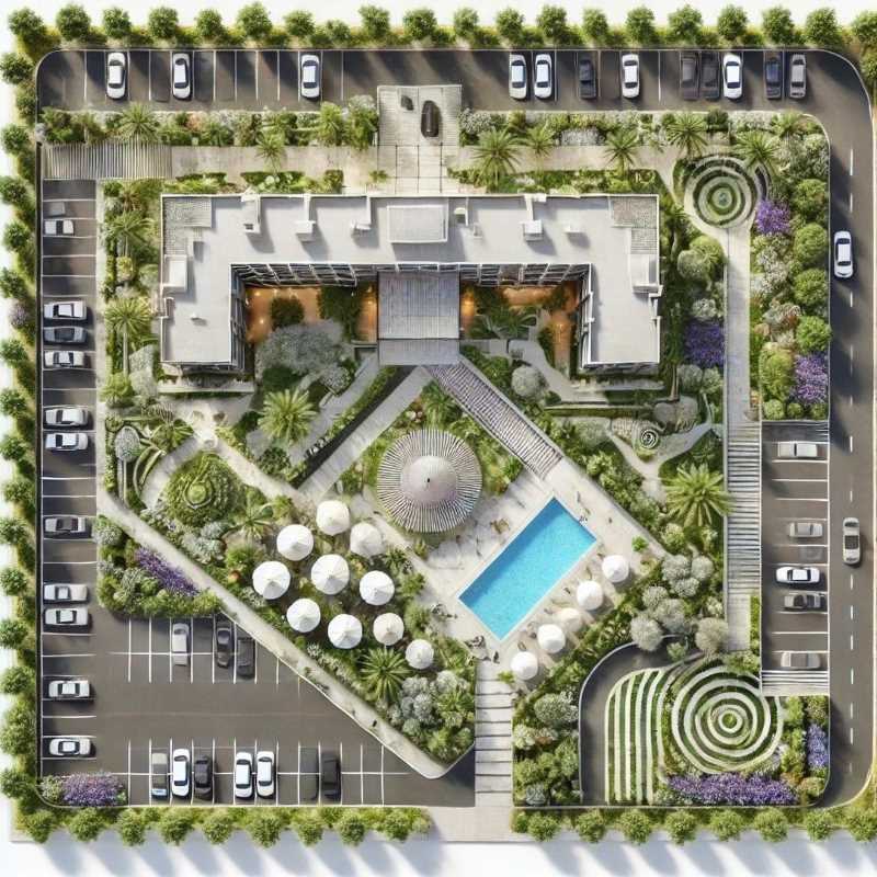 tiêu chuẩn thiết kế bãi đỗ xe ngoài trời, quy hoạch bãi đỗ xe