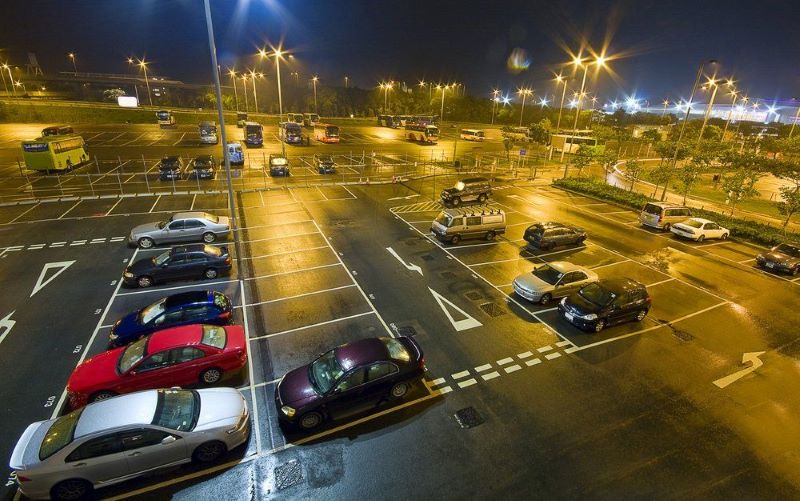 hệ thống chiếu sáng bãi đỗ xe ngoài trời