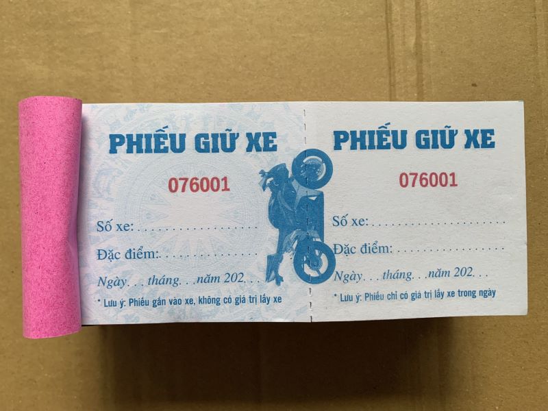 vé xe giấy