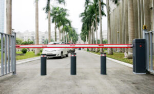 bollard kết hợp hệ thống kiểm soát xe thông minh