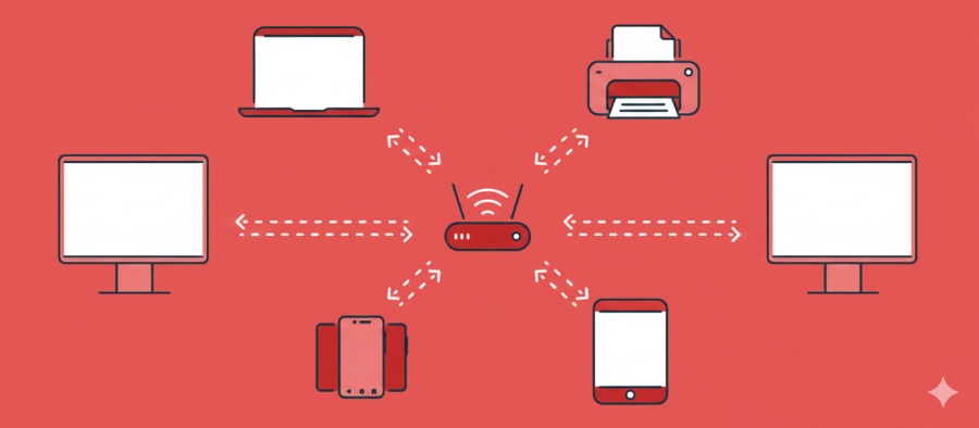 sơ đồ mạng LAN